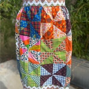 Vintage Colorful Patchwork Apron